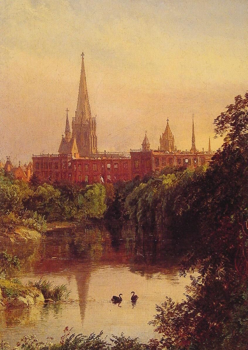 Jasper Francis Cropsey A View in Central Park